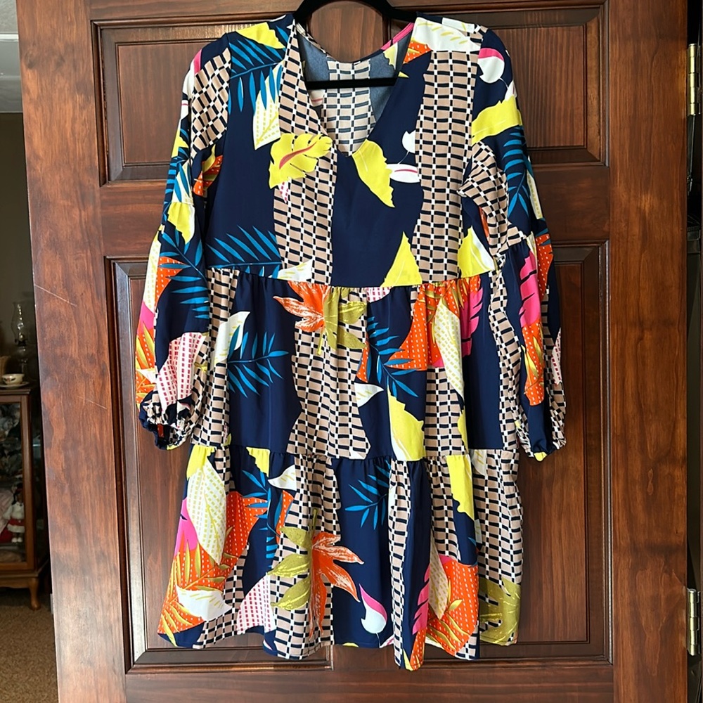 Women’s Amazon flowy colorful dress